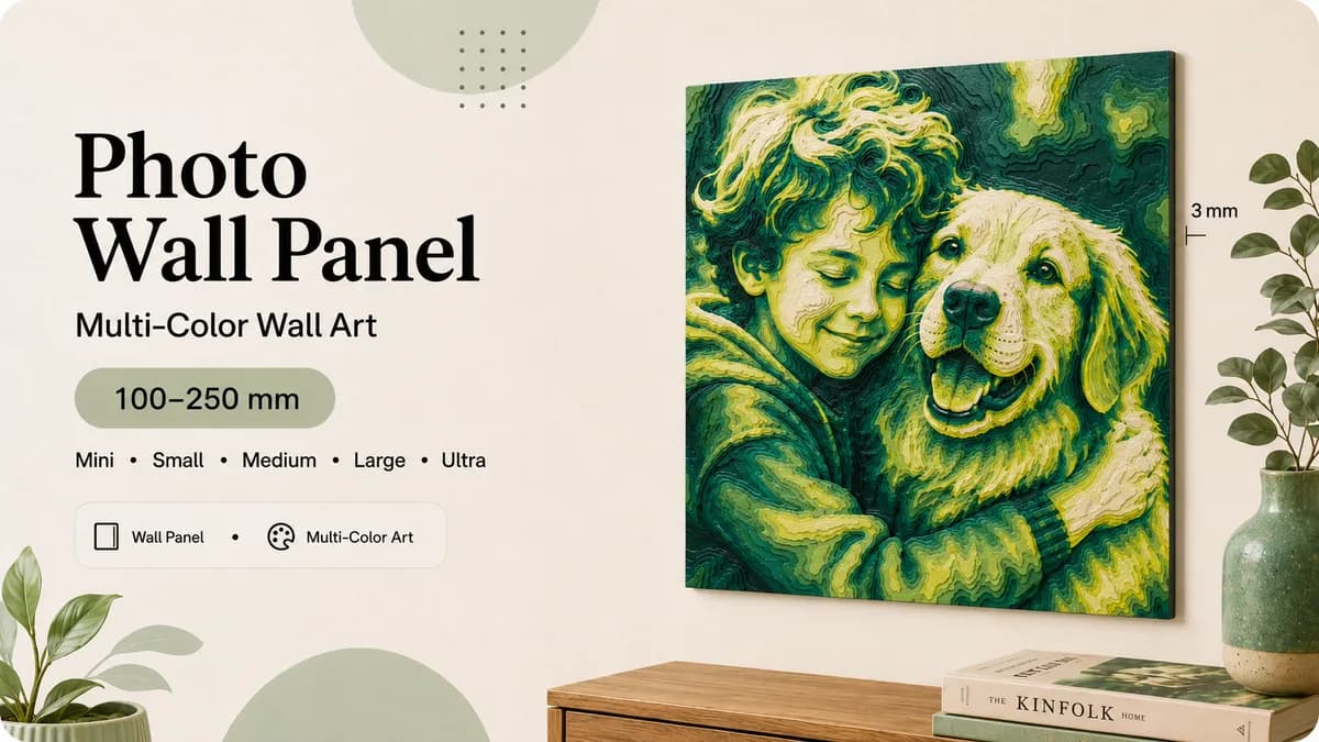 Photo Wall Panel - Multi-Color Wall Art