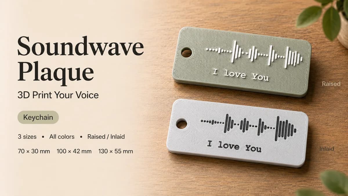 Soundwave Plaque - 3D Print Your Voice